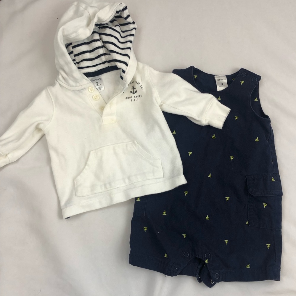 Carter’s One piece and pullover/hoodie